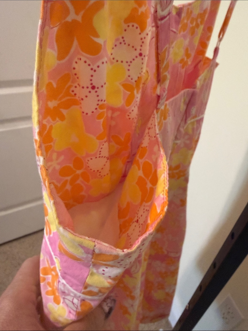 Lilly Pulitzer đ»Pink Floral Sundress with Orange & Yellow Blooms - Picture 8 of 12